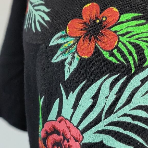 Neff x Disney Mickey Face Tropical Graphic Black Tee - Picture 8 of 10